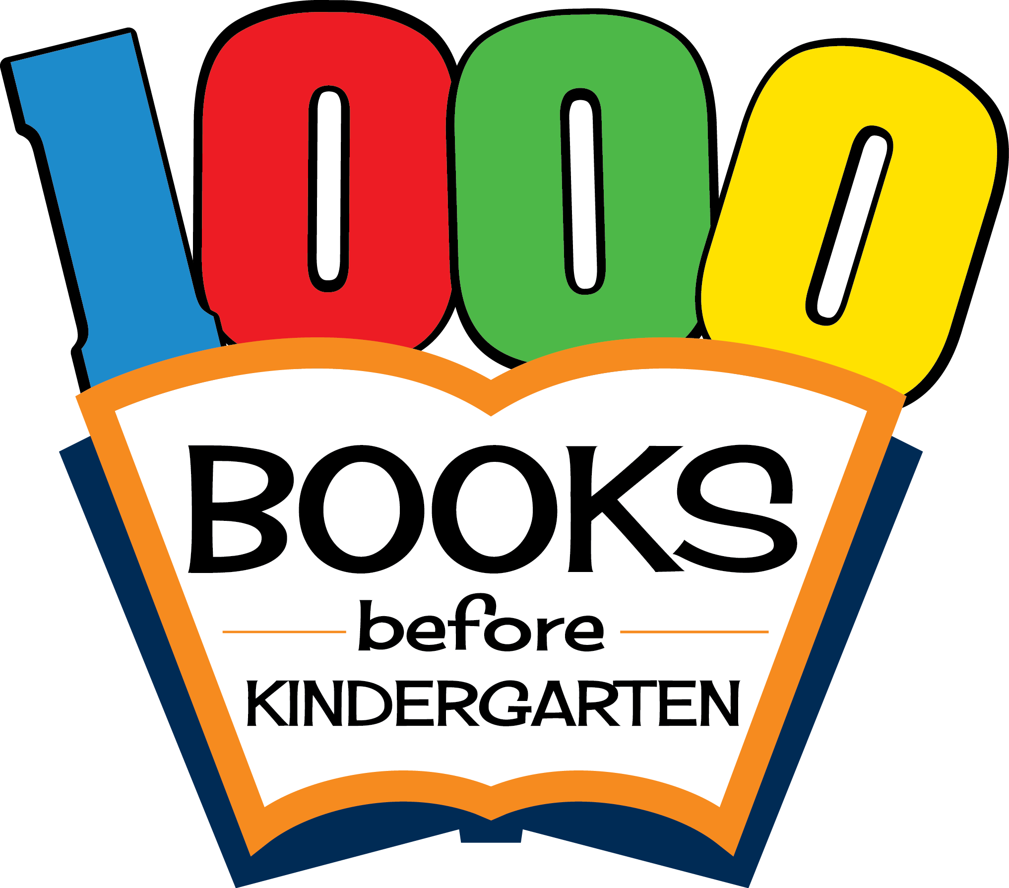 1000 Books Read Before Kindergarten Challenge Logo