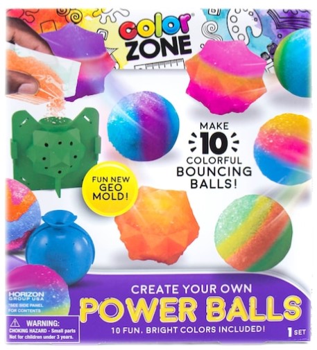 Image of a colorful, power ball kit.