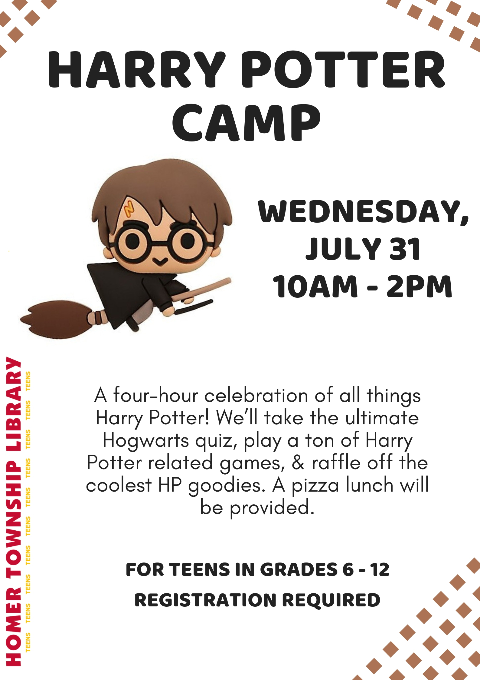 HARRY POTTER CAMP Homer Township Public Library District