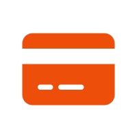 Orange card icon