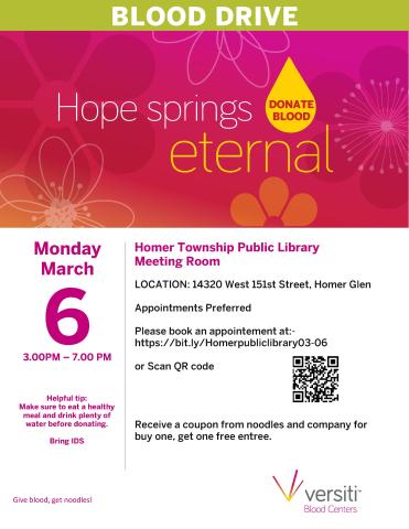 Blood drive flyer