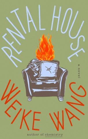 Illustration of a soafe chair on fire. 