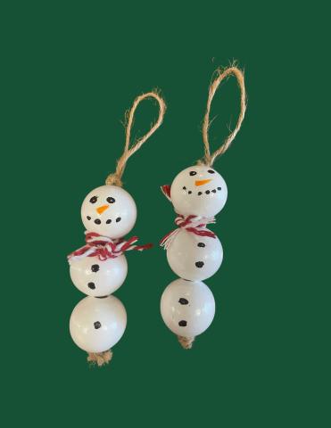 Snowmen ornaments. 