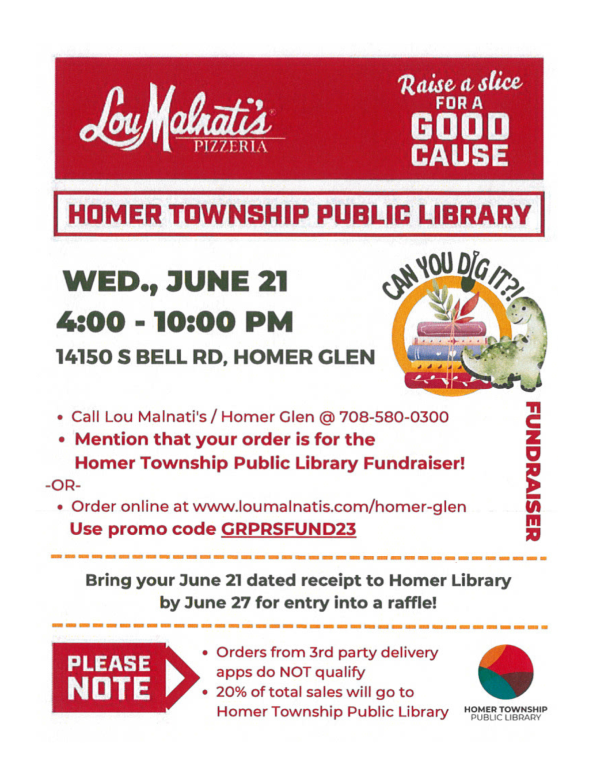 Small green dinosaur next to a colorful stack of books. 