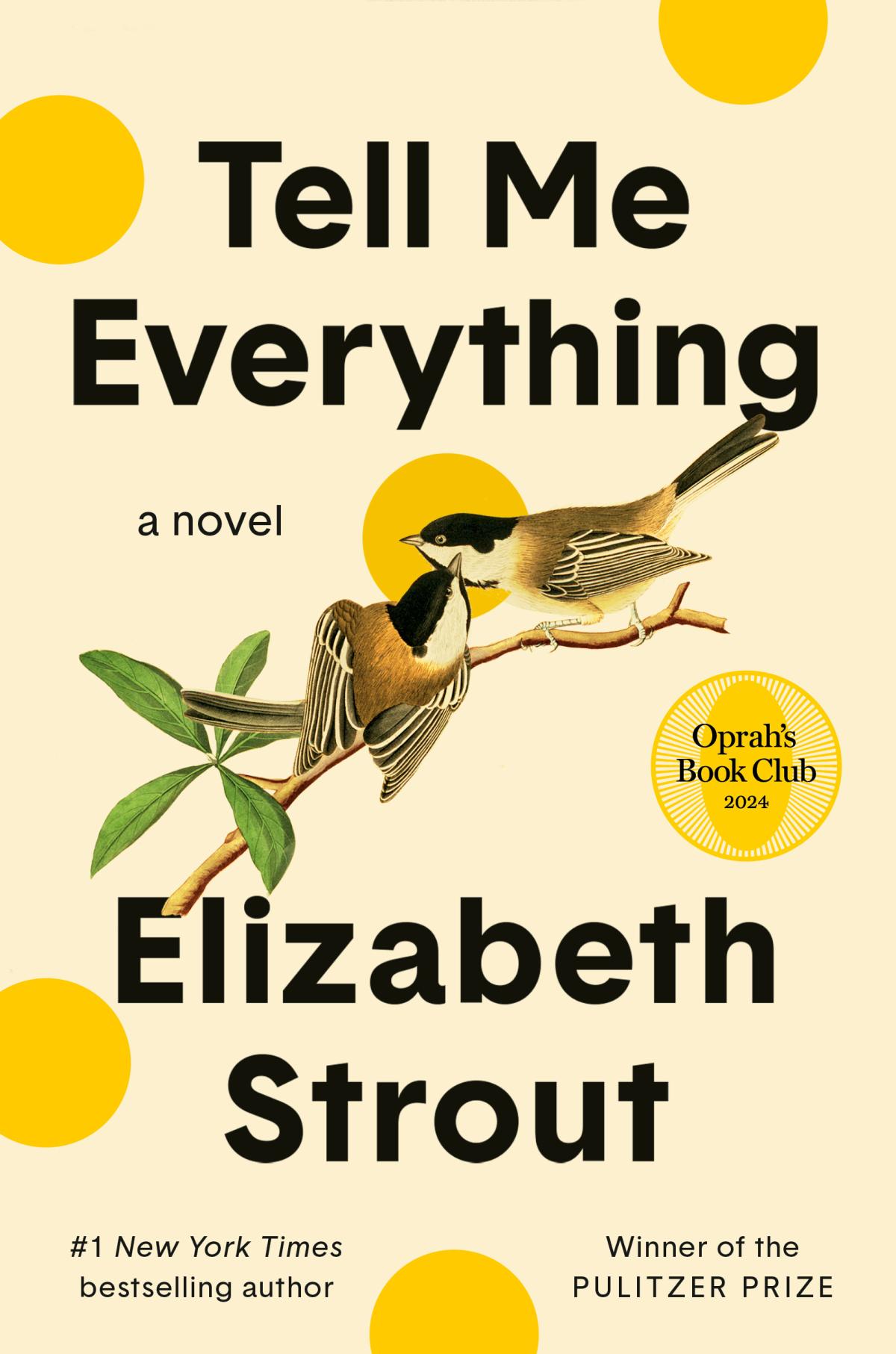 Book cover of "Tell Me Everything" by Elizabeth Strout.
