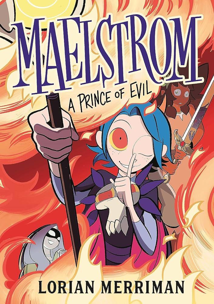 Illustration of a teenager winking and shushing. 